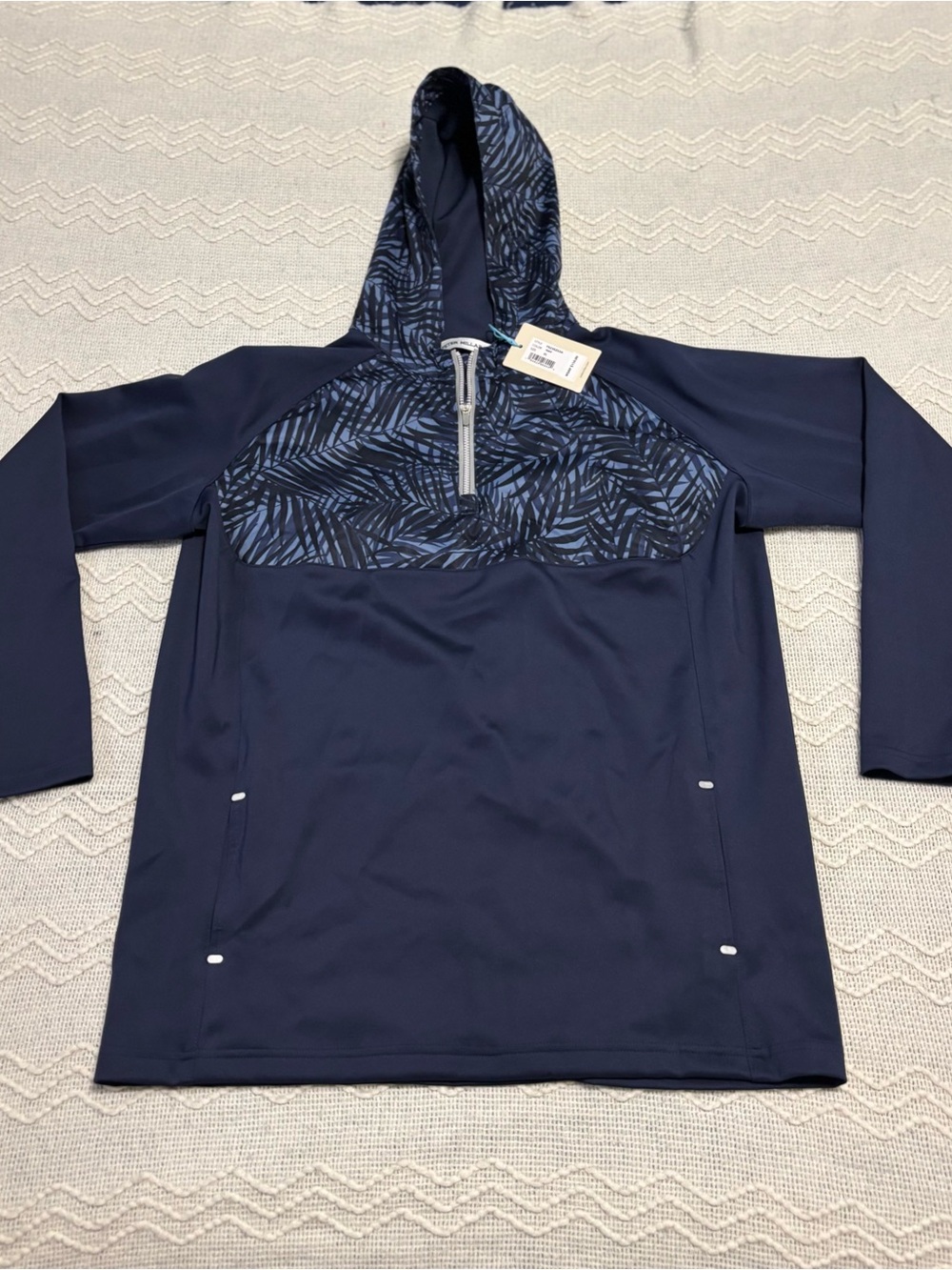 Peter Millar Youth Boys XL 1/4 Zip Hoodie Golf Jacket - NWT $150.00